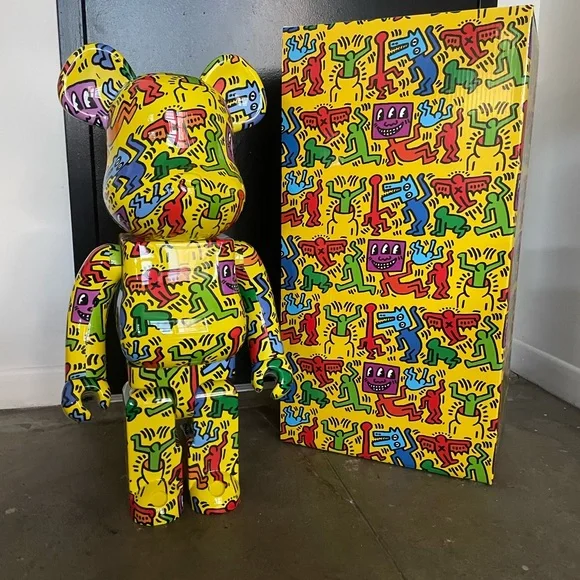 KEITH HARING #5 1000% BEARBRICK - Picture 1 of 1